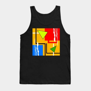 1980s retro abstract Tank Top